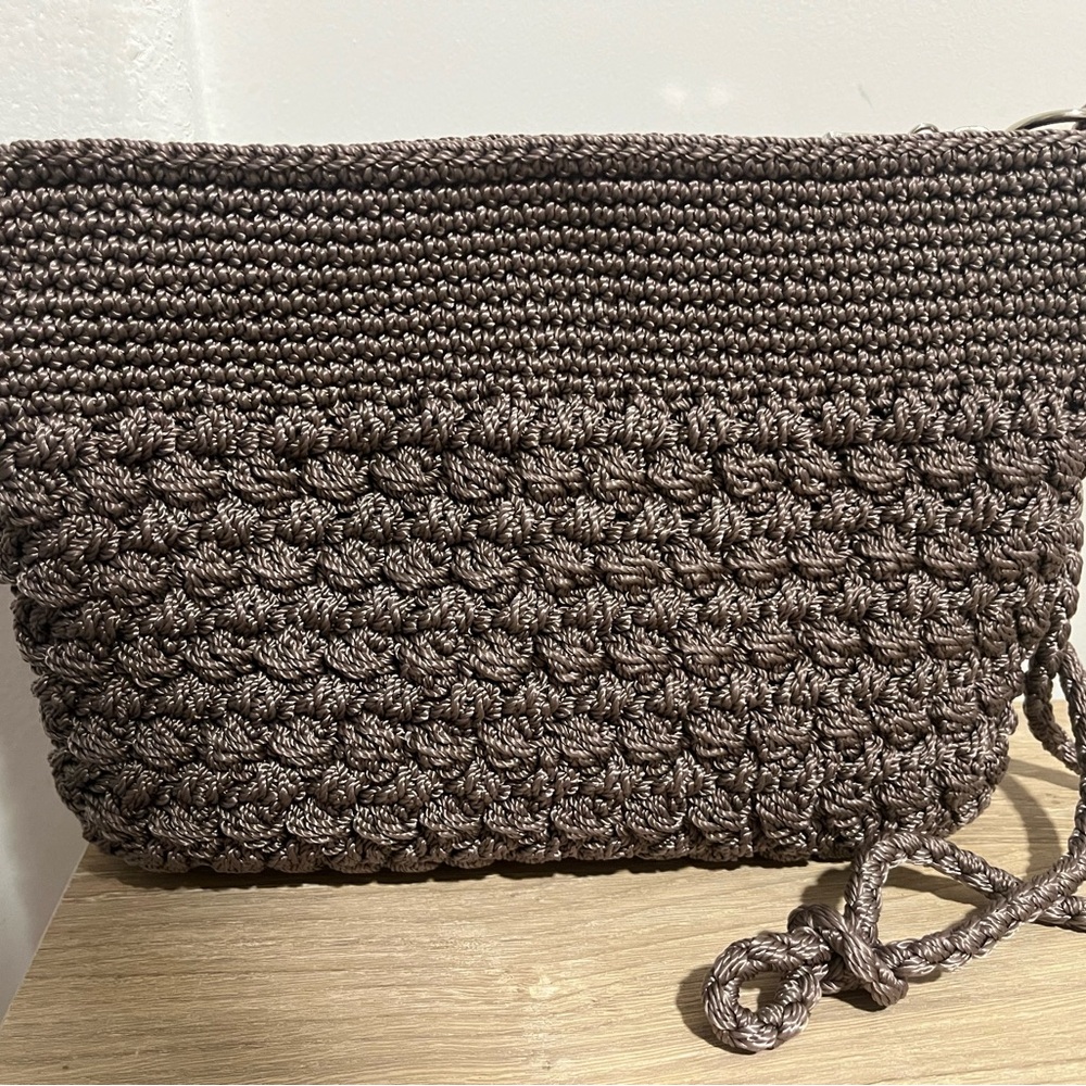 The Sak Brown Crossbody Bag with Intricate Design - Picture 3 of 5